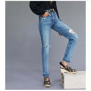 Anthropologie Pilcro The Selvedge Vintage Straight Jeans Distressed Size 27